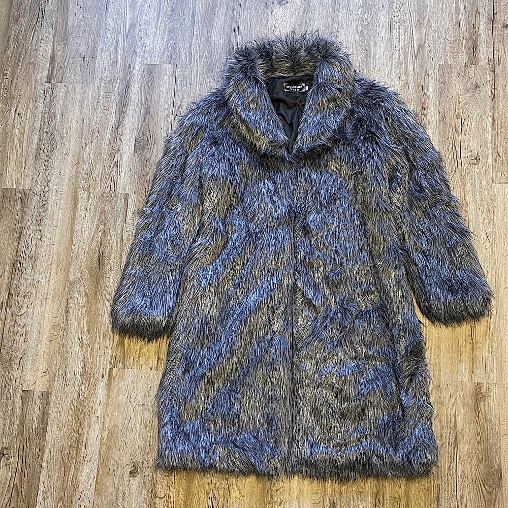 Faux fur coat